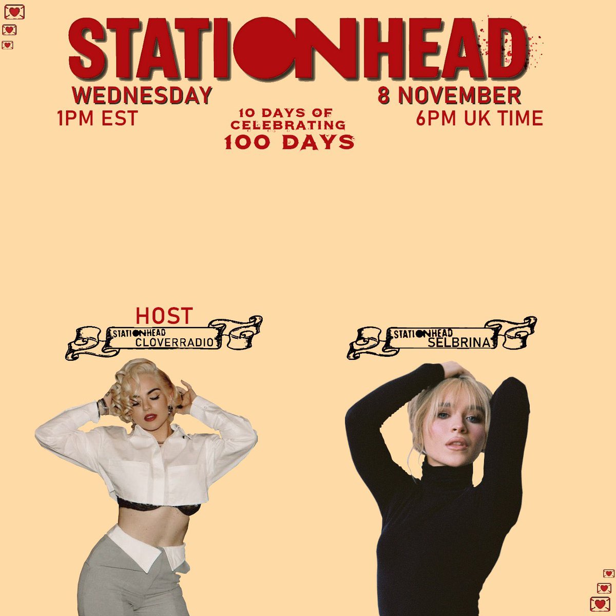 CloverRadio's tweet image. Surprise everyone ! #TeamJoJo The answer was Sabrina Carpenter! We’re doing a 2 day collab streaming party! One day today on stationhead.com/cloverradio and tomorrow on @SCdecode ‘s channel stationhead.com/selbrina . My  party is starting in a few seconds so make sure to join !