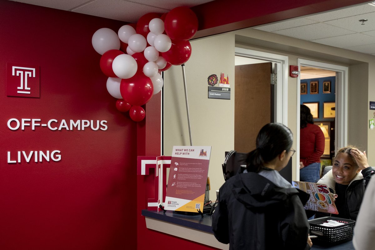 The off-campus living office is now your one-stop shop for cozy nests! 🕘 M-F, 9 a.m.- 5 p.m. 📍 Housing Operations Office, 1910 Liacouras Walk, 2nd Fl.