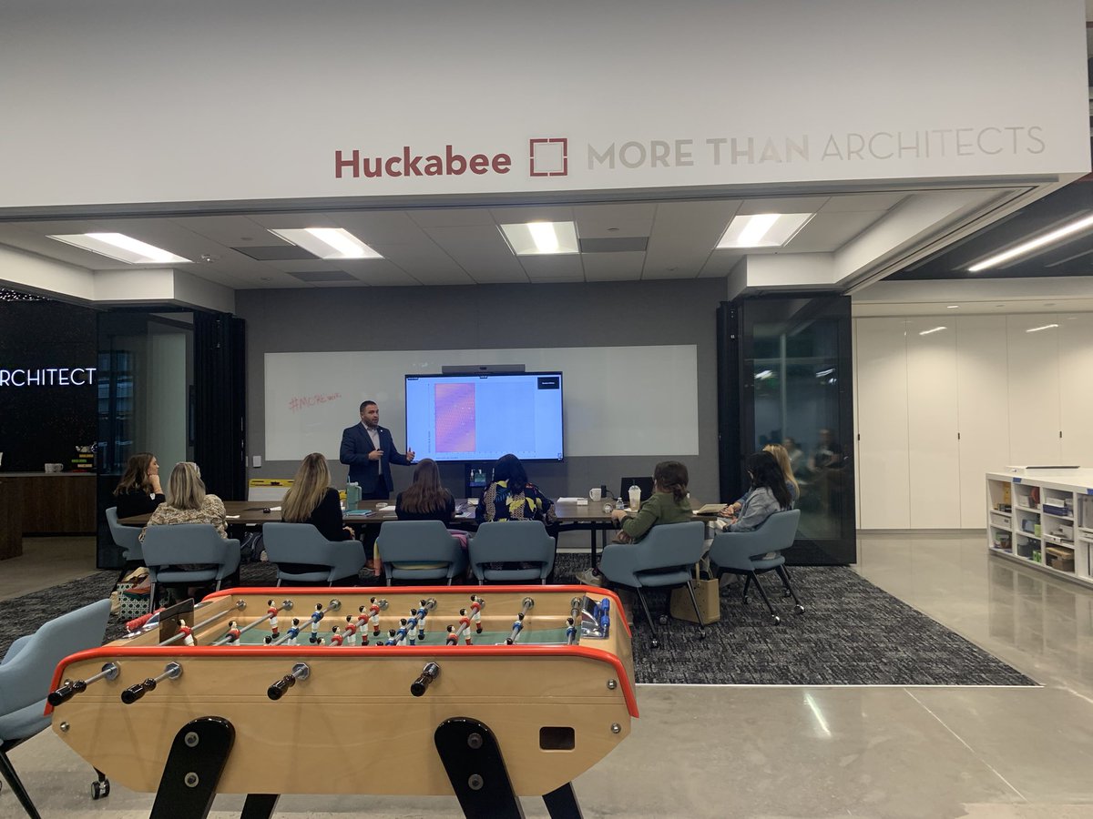 Wonderful professional learning today with our @N2Learning Teacher Leadership Institute cohort. Thanks to Huckabee Architects for hosting and to @m_salazarzamora for the inspiring message about transformation and innovation as educators. @TomballISD