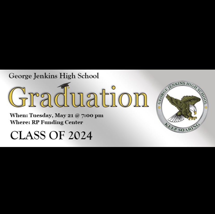 .@PolkSchoolsNews and George Jenkins High School are happy to announce the Graduation date for the Class of 2024!