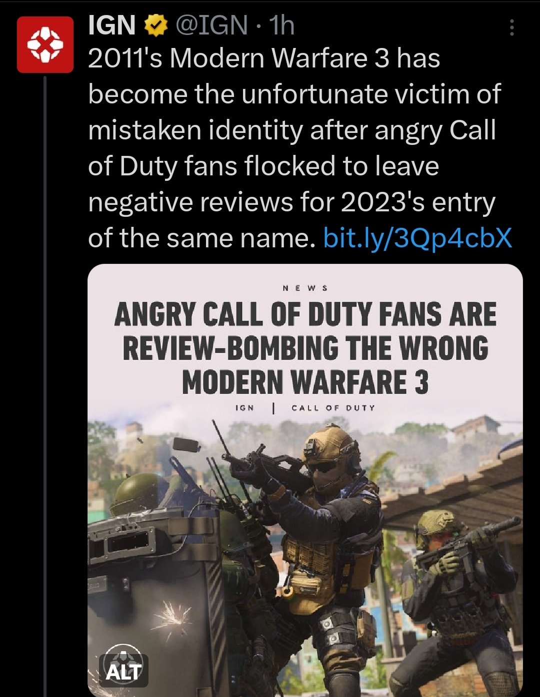 Call Of Duty: Modern Warfare' Is Getting Review-Bombed On