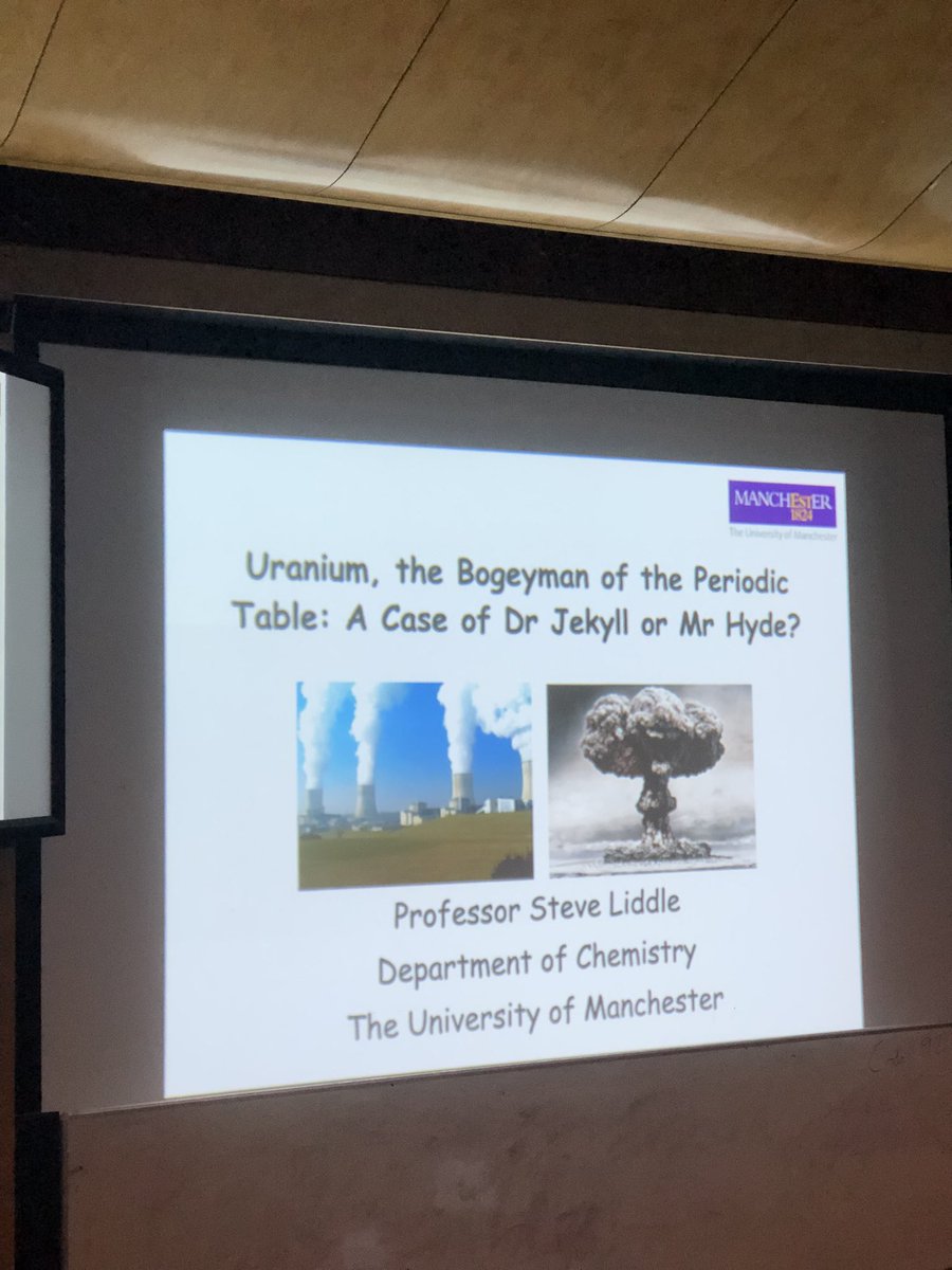 TGAS_Science's tweet image. Chemistry meets physics. #TeamTG A-level students are here to see an interesting lecture at UoB on Uranium. The guest lecturer has traveled down the M6 tonight!