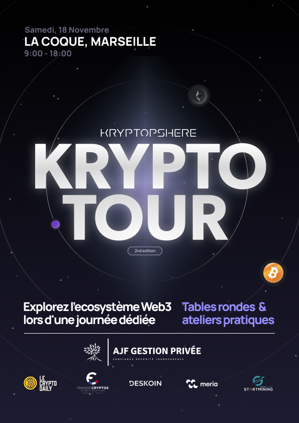 Carlita crypto (@carlitacrypto_) on Twitter photo GIVEAWAY - UNE PLACE OFFERTE
🚀 Gagnez votre place pour le #KryptoTour à Marseille! Un événement incontournable pour les passionnés du Web3.
Tables rondes, ateliers pratiques, et une immersion complète dans la kryptosphère vous attendent.
🫂 Follow <a href="/carlitacrypto_/">Carlita crypto</a> & GIVEAWAY - UNE PLACE OFFERTE
🚀 Gagnez votre place pour le #KryptoTour à Marseille! Un événement incontournable pour les passionnés du Web3.
Tables rondes, ateliers pratiques, et une immersion complète dans la kryptosphère vous attendent.
🫂 Follow <a href="/carlitacrypto_/">Carlita crypto</a> &