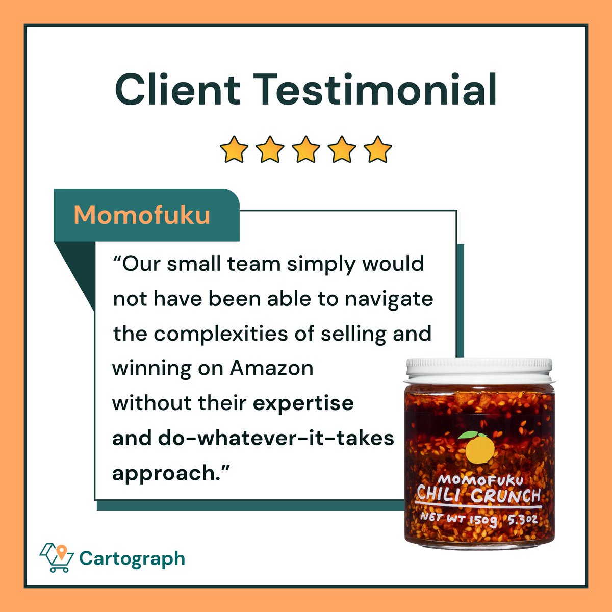 Founded by chef David Chang in 2004 - They made such a hit in-stores and DTC, they decided to take Amazon and partner with us to successfully build this additional revenue channel over the last two years. 

We look forward to seeing more success in the gifting season of Q4!