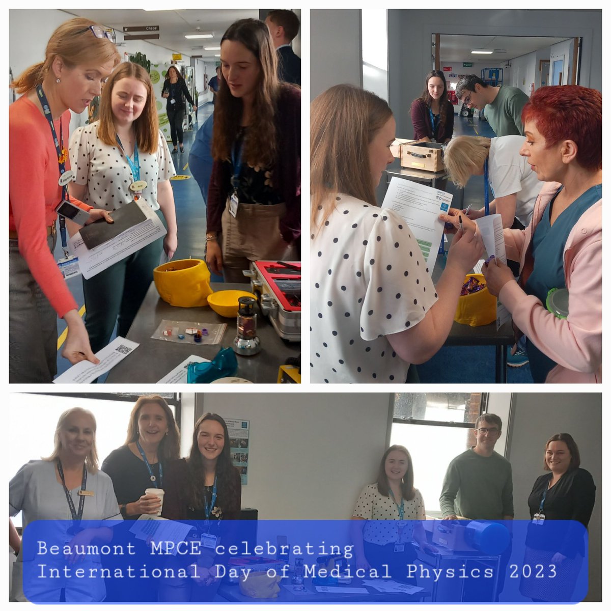 Beaumont MPCE (@beaumontmpce) on Twitter photo Our Physicists celebrated international day of medical physics <a href="/Beaumont_Dublin/">Beaumont Hospital</a> today. Thanks to all staff who engaged at our stand and entered our medical physics themed quiz.
#IDMP2023 #HSCPdeliver
<a href="/TheIAPM/">IAPM</a> <a href="/EFOMP_org/">EFOMP</a> <a href="/IOP_Ireland/">Institute of Physics Ireland</a> <a href="/WeHSCPs/">National HSCP Office, HSE</a> Our Physicists celebrated international day of medical physics <a href="/Beaumont_Dublin/">Beaumont Hospital</a> today. Thanks to all staff who engaged at our stand and entered our medical physics themed quiz.
#IDMP2023 #HSCPdeliver
<a href="/TheIAPM/">IAPM</a> <a href="/EFOMP_org/">EFOMP</a> <a href="/IOP_Ireland/">Institute of Physics Ireland</a> <a href="/WeHSCPs/">National HSCP Office, HSE</a>