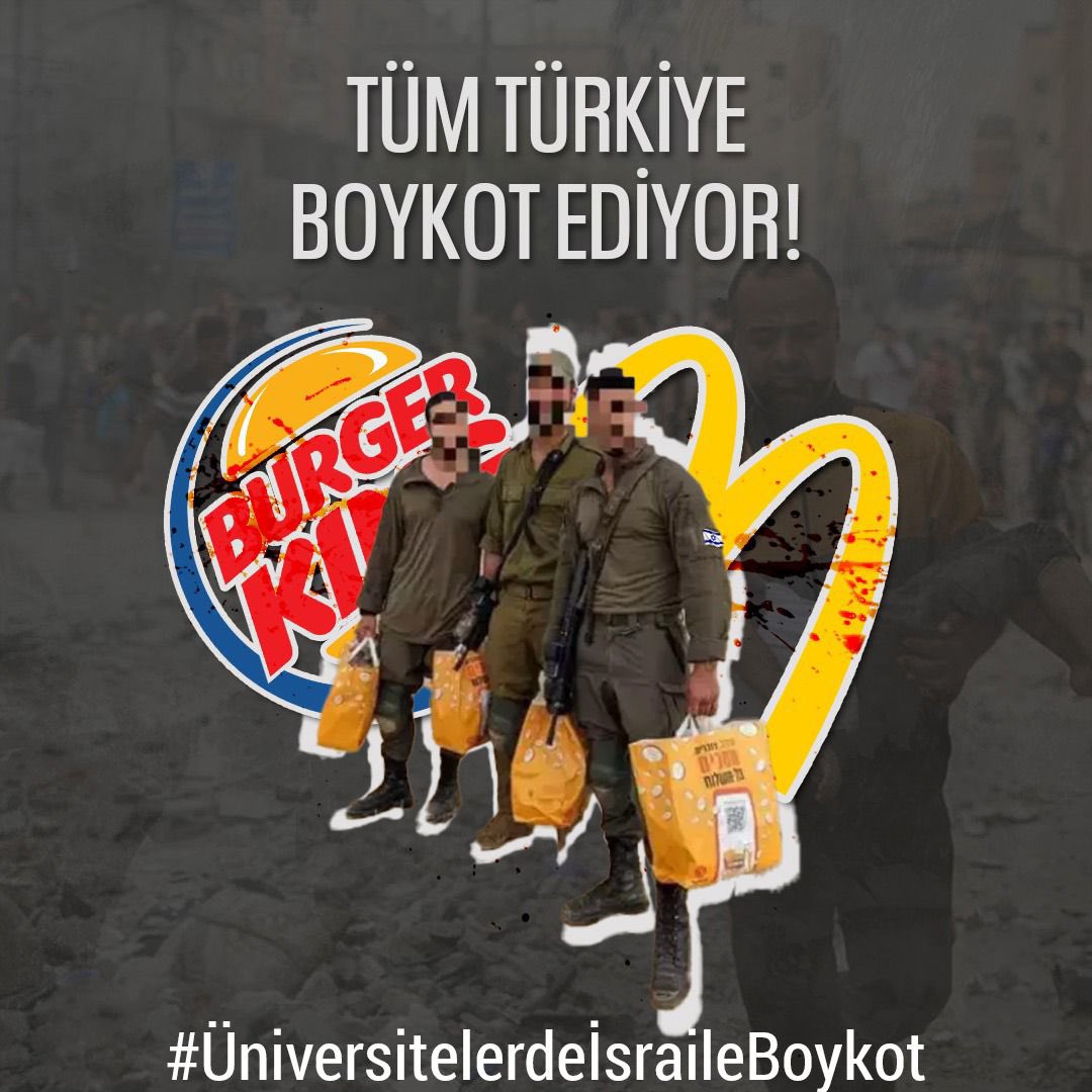 Hz  Musa(as)Firavun için “Ey Rabbimiz! Onların servetlerini silip yok et!”(Yunus,88) diye beddua etmişti.Müslümanlar olarak kardeşlerimizi katleden siyonistleri boykot edersek Allah Teala “Ya Rabbi ekonomilerini çökert”şeklindeki duamıza icabet eder. #üniversitelerdeisraileboykot