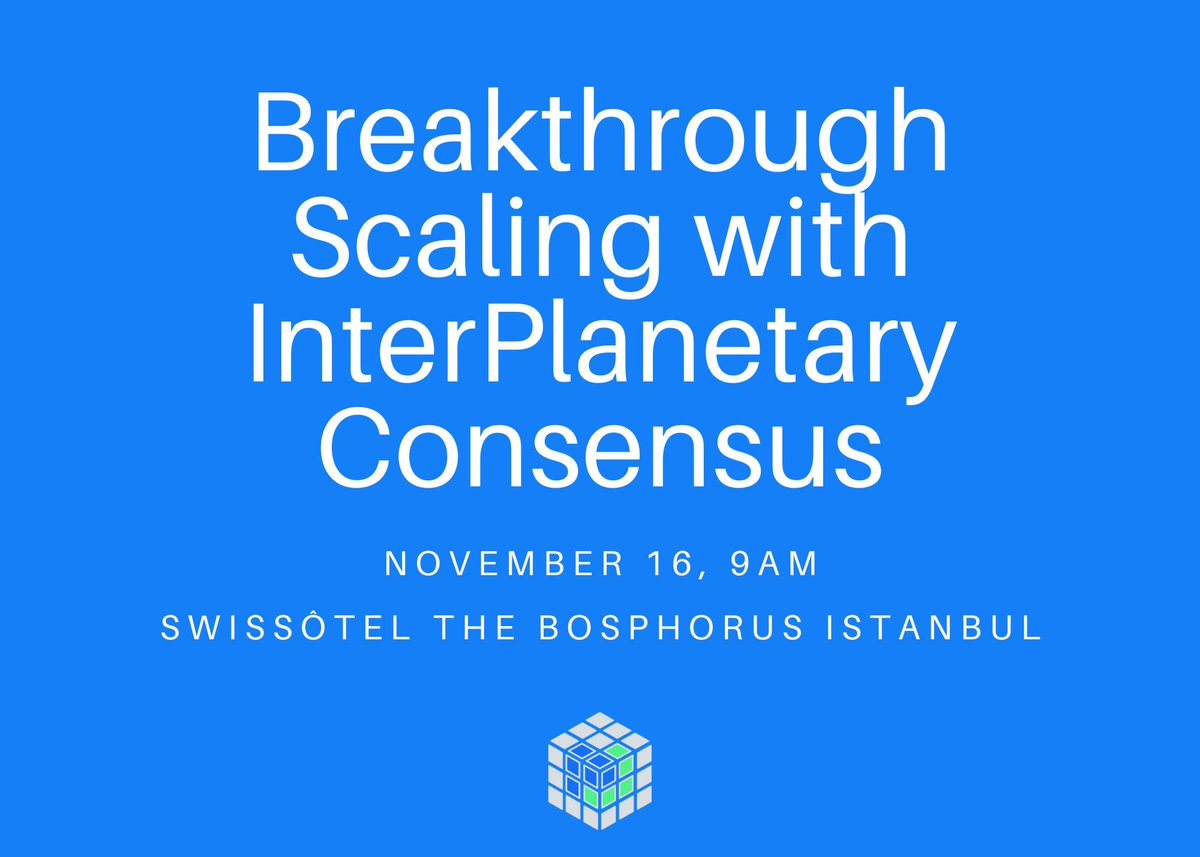 Filecoin's tweet image. Here&apos;s a sneak peek at the &quot;Breakthrough Scaling w/ InterPlanetary Consensus&quot; event in Istanbul!

🎙️Vision of web3 scalability with IPC w/ @juanbenet
🎙️A look at the IPC Stack w/ @raulvk
🎙️IPC vs other blockchain scaling solutions w/ @marko_vukolic

RSVP: 23.labweek.io/countdown-to-i…