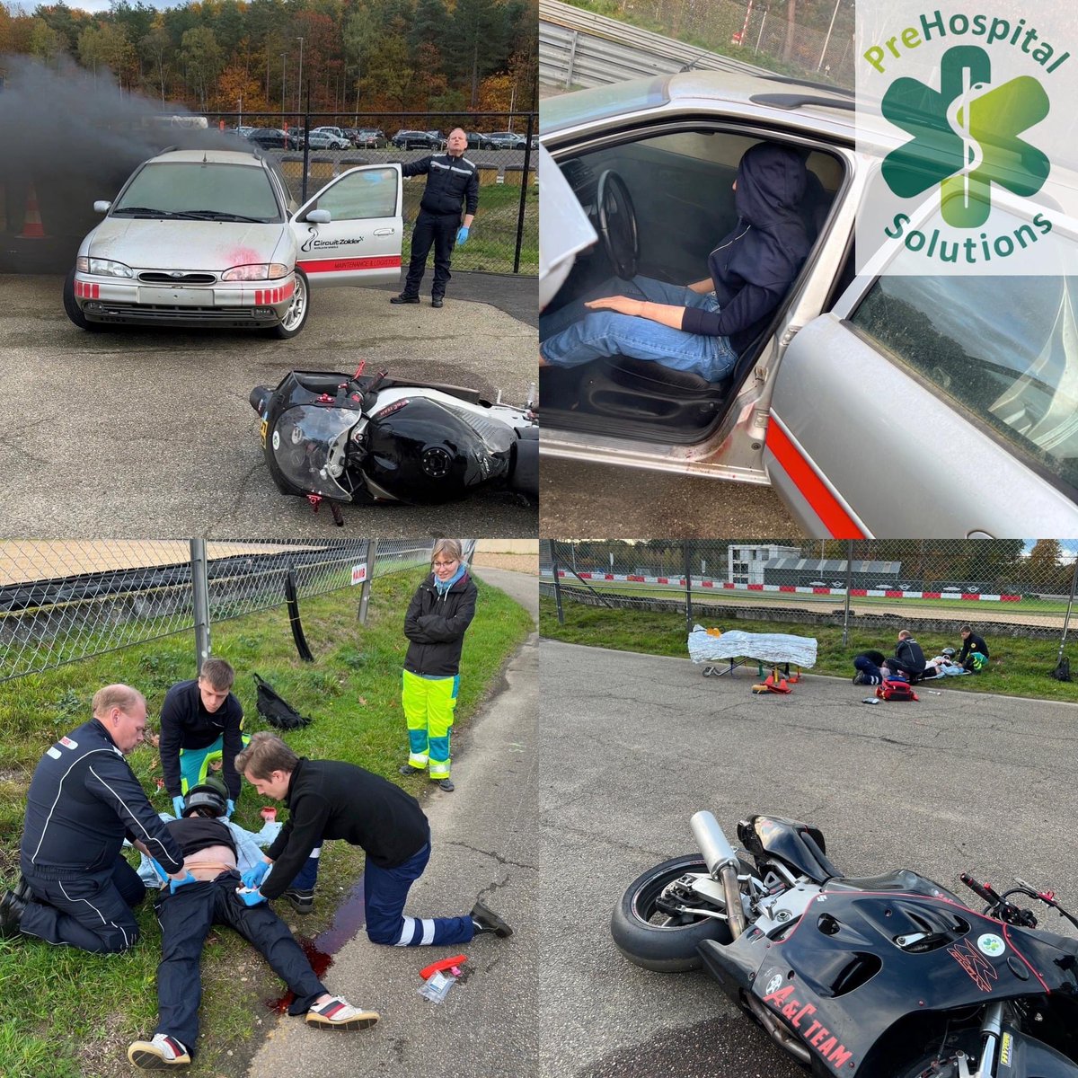 Day 2 of our #RTACC course at @CircuitZolder from @ATACCGroup 

Realistic simulations for our students. 

#thisistraining #thisissimulation 

#hulpverlener #ambulance #ambulancier #verpleegkundige #dokter #phem