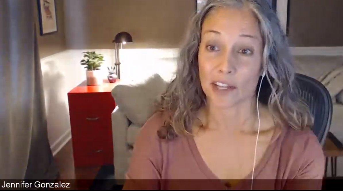 I'm not going to lie...I'm starstruck!  <a href="/cultofpedagogy/">Cult of Pedagogy</a>  live on my laptop!!! "How can we take all of these outputs in innovation and impact the world around us?"  Learning all about it now!!!!!