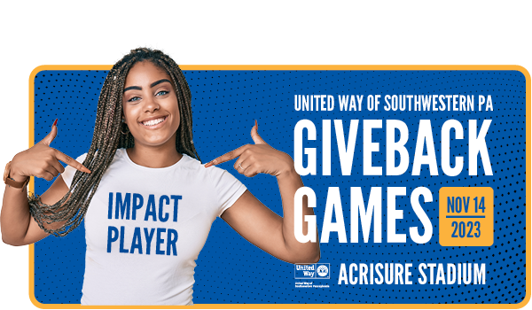unitedwaySWPA's tweet photo. United Way’s #GivebackGames is just one week away! Don’t miss out on the chance to play games, network with fellow changemakers and learn more about the community. 

It’s not too late to get your tickets: https://t.co/Lr0c7vJtzh. #ChangemakersUnite https://t.co/yhUt6F1m0W