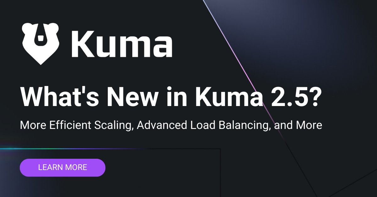 The next evolution of Kuma Mesh is almost here with 2.5.0. - Default Delta KDS redefines control planes 🔄 - New load balancing API for smarter traffic management 🔍 - Optimized service performance meets rigorous security ⚡ @moltch offers a sneak peek: bit.ly/3MwLRs5