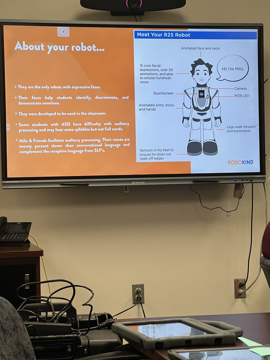 LisaWilsonSped's tweet image. I can’t wait for the kiddos to meet Milo!! “Getting Started with RoboKind” professional learning! #MyAldine #Letsgrowtogether #RoboKind @MarcellaES_AISD @Sdseymore @eariasrobles @EfrineRegino @aldinesped @AldineISD