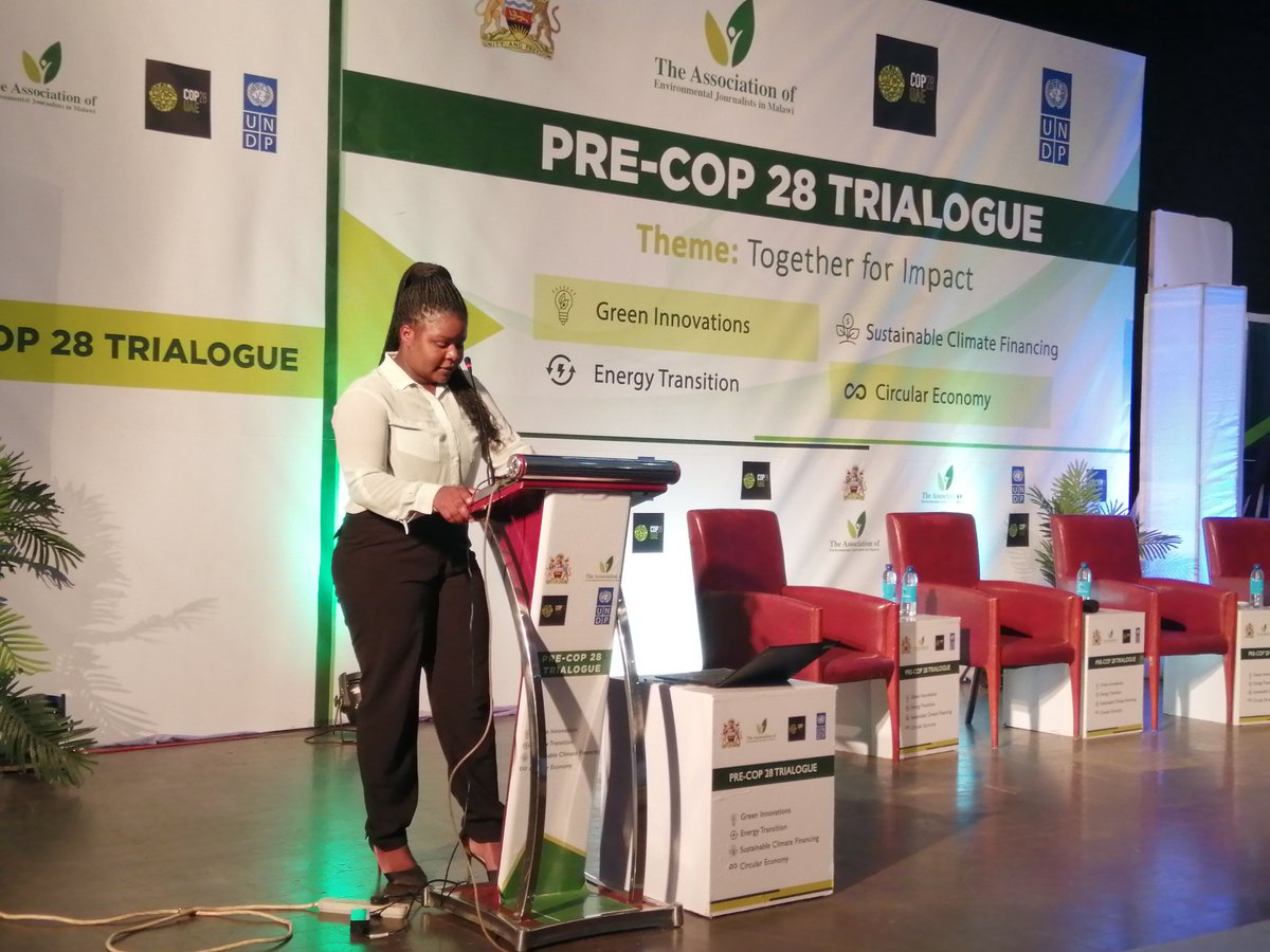 I was privileged to make a speech today during the opening of the Pre-COP28 Trialogue representing Youth and Children. Young people are equally affected by the impacts of climate change, and we want to be part of the solution as it affects our future.
#youthvoices