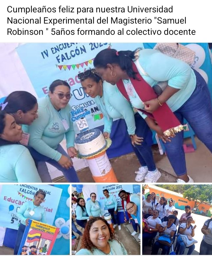 IV Encuentro Estadal Educación Inicial Falcón 2023, por  el 5to Aniversario de la UNEM Samuel Robinson. Con 38 ponencias sobre ciencia, matemática, lectura y escritura, 115 participante #SomosUnem #5toAniversario <a href="/FrankjosEsteves/">Franklin Esteves. DrC</a> <a href="/SomosUnem/">SOMOS UNEM</a> <a href="/Funda_cenamec1/">Fundación CENAMEC</a> <a href="/AcademicoFalcon/">ACADEMICO FALCON</a>