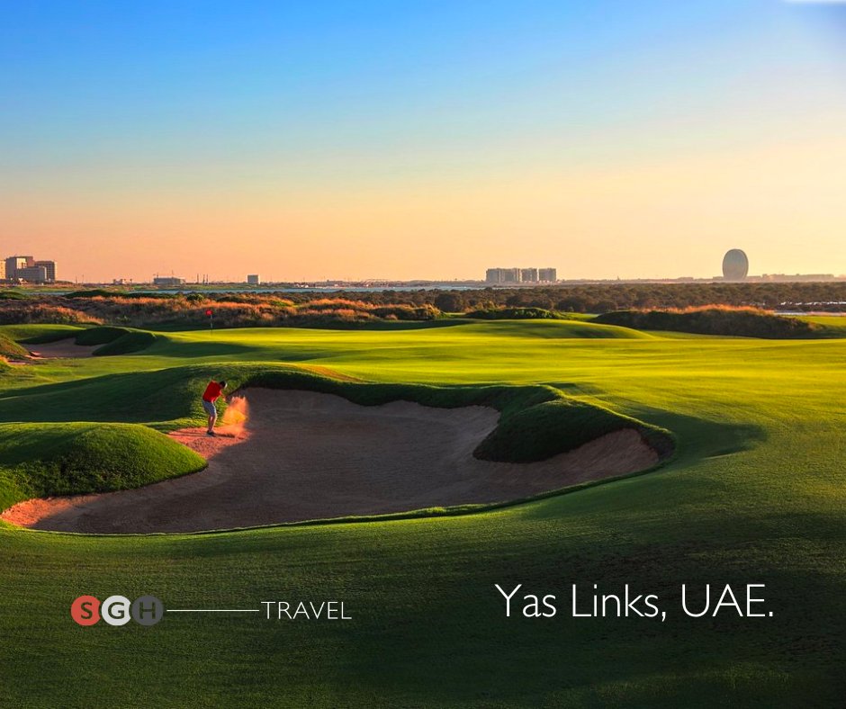 SGH Travel's package to the UAE is now live! ⛳️ Join us for a remarkable 6-day golfing adventure, where you will visit some of the region's best golf courses. 📲 Want to find out more? Get in touch today – team@sgh.events / DM us for more info. 📸 Yas Links, UAE.