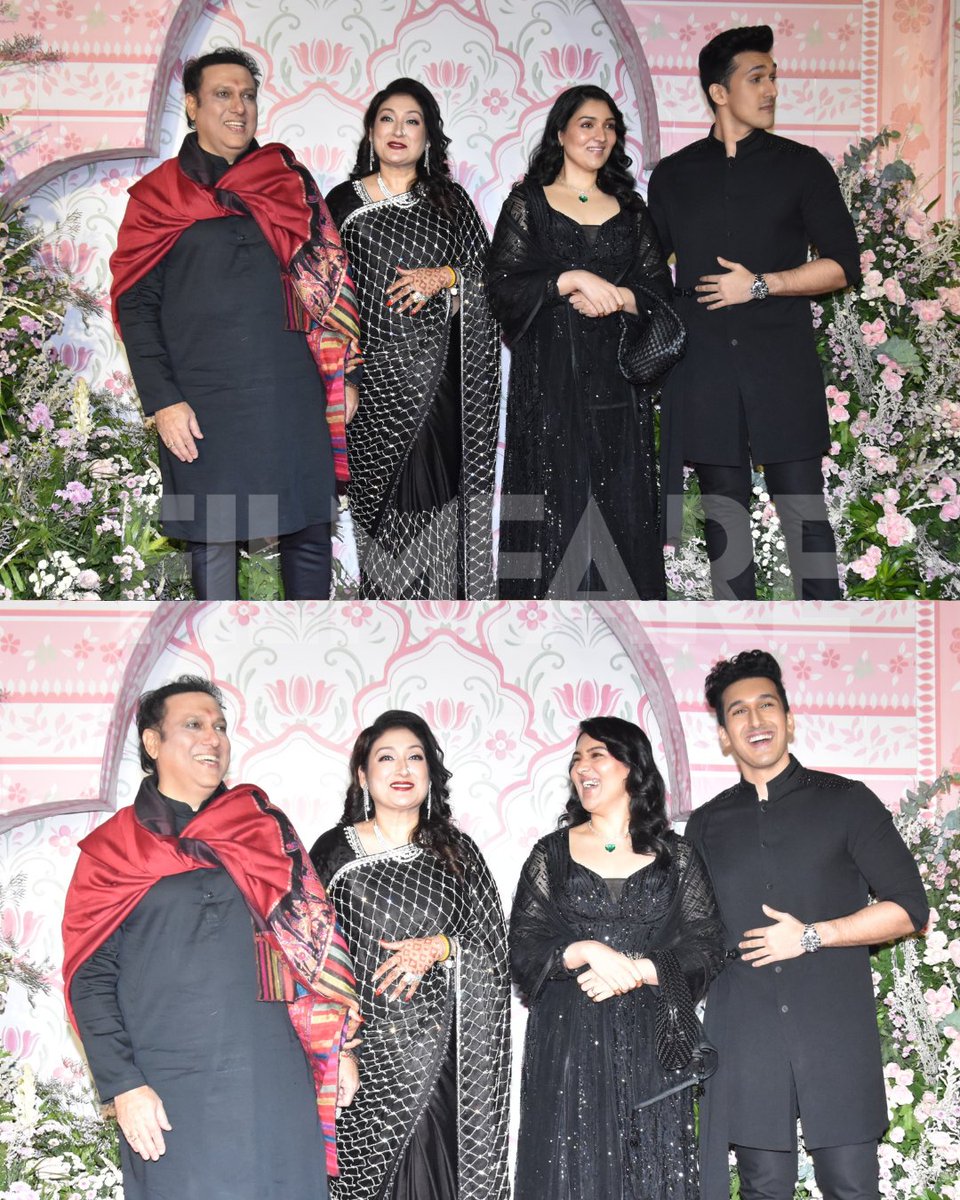 #Govinda arrives for #RameshTaurani's Diwali bash with his family. ♥️