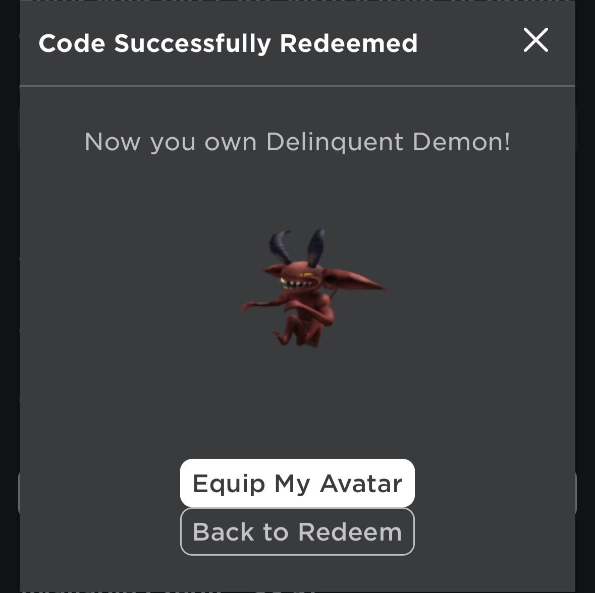 Roblox Events Leaks🥏 on X: 🟪 Prime Gaming Para ganhar o item  Delinquent Demon, é preciso resgatar no site da @primegaming até dia 5 de  Dezembro de 2023, caso você tenha uma