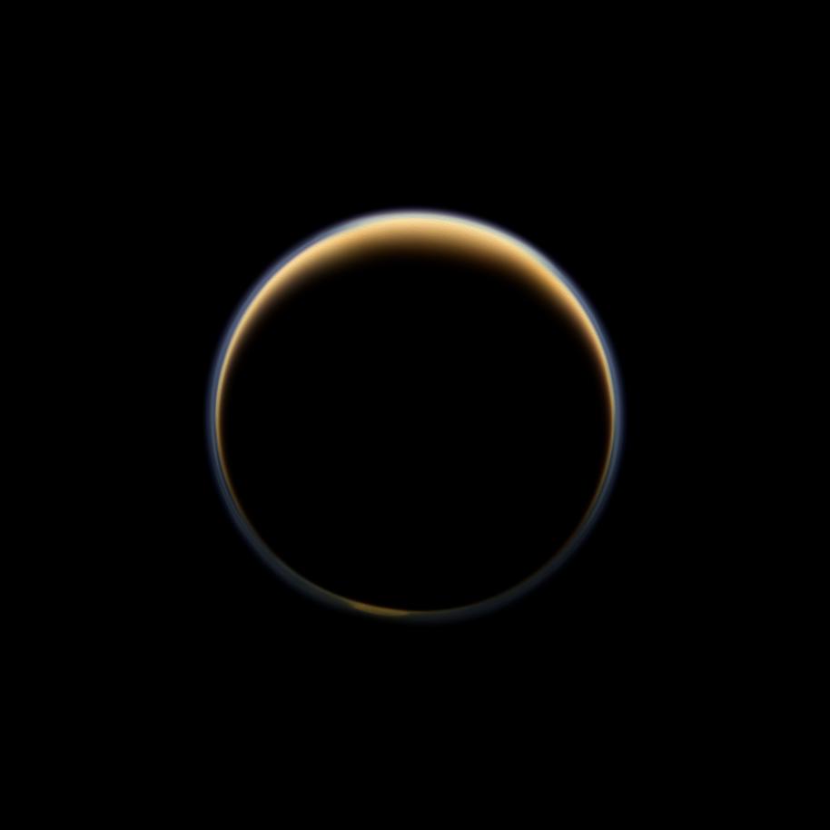 NASAAstrobio's tweet photo. Saturn’s moon Titan could be an ideal environment for the formation and existence of a compound relevant to the origins of life on Earth, according to a new study using chemicals either detected or predicted in the moon’s atmosphere: https://t.co/KLia1qNknh https://t.co/Op0a0BUS4T