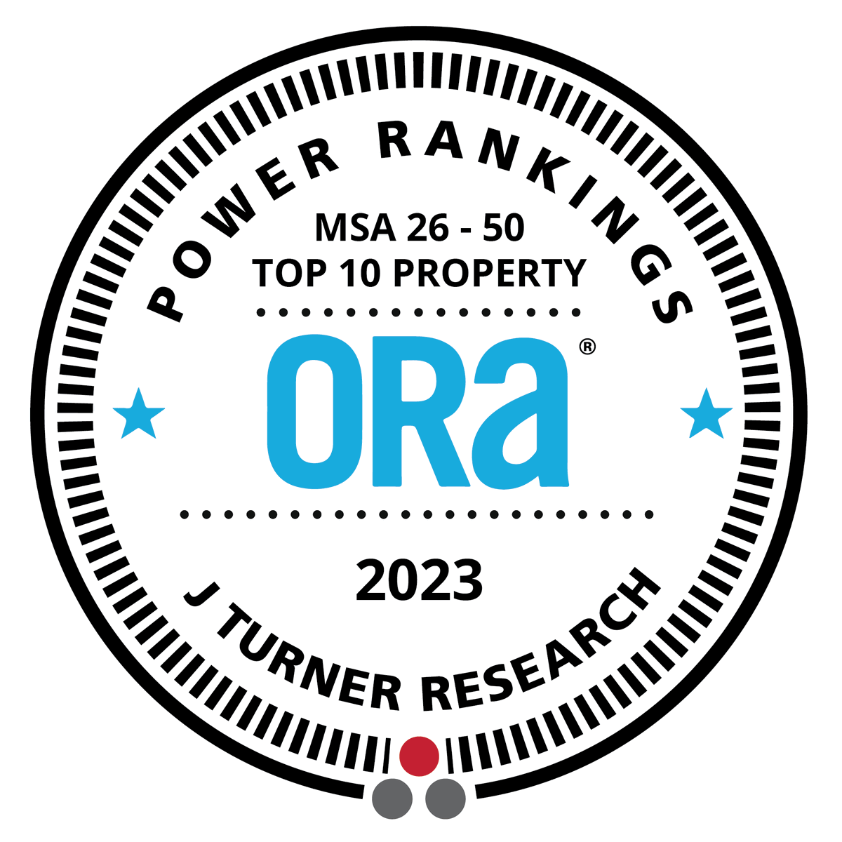 We're thrilled to announce that five of our communities have made it to the Top 10 in the JTurner Online Reputation Assessment (ORA) Power Rankings for their respective metro areas!
We couldn't be more proud of our hardworking teams. bit.ly/3QCOM55
