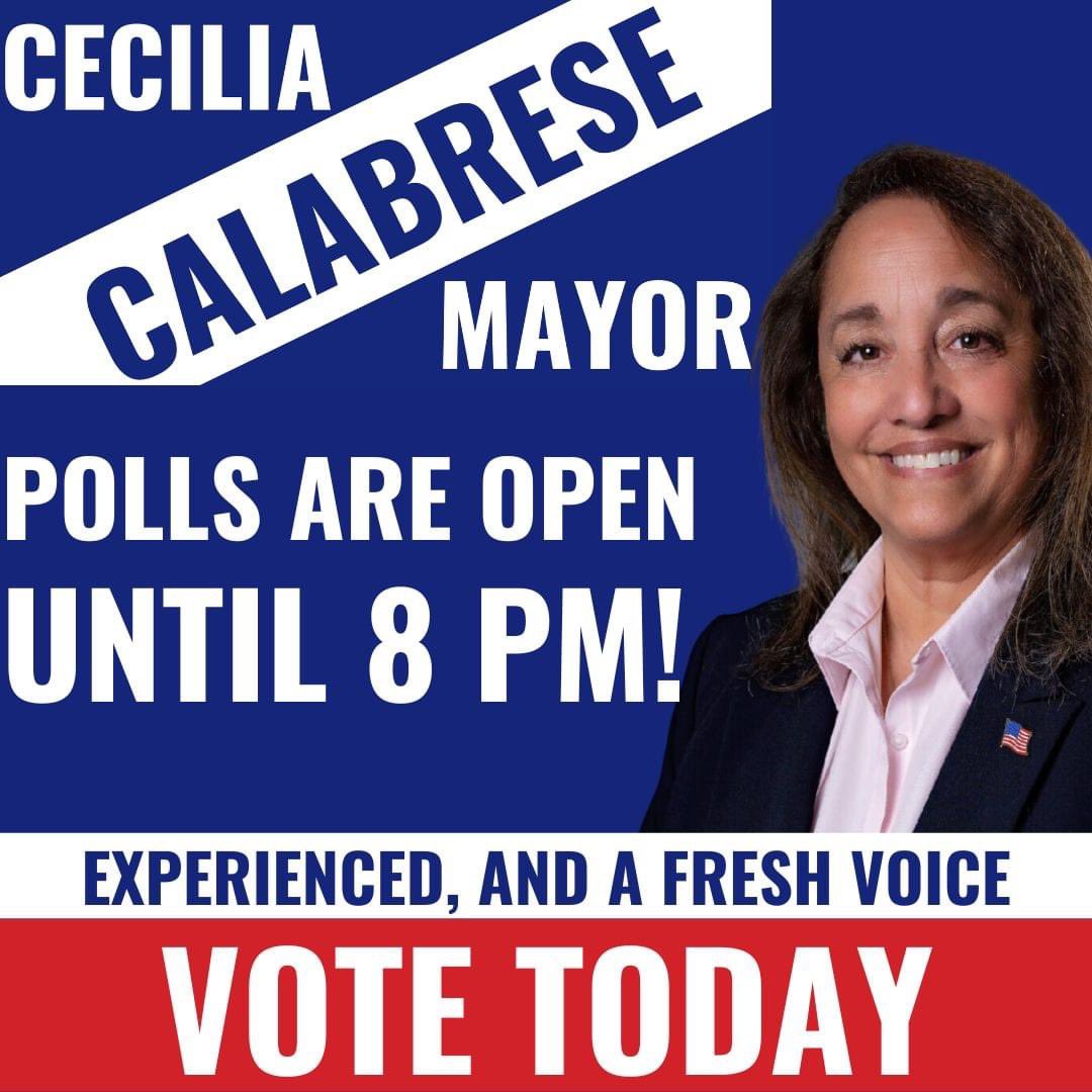To my friends in Agawam and Feeding Hills, please vote for <a href="/CeceCalabrese/">Cecilia Calabrese</a> for Mayor!