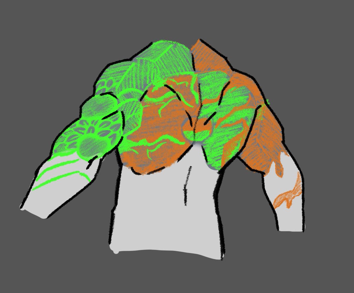 The design was Yakuza tattoo inspired but I was too lazy to draw it then lmao