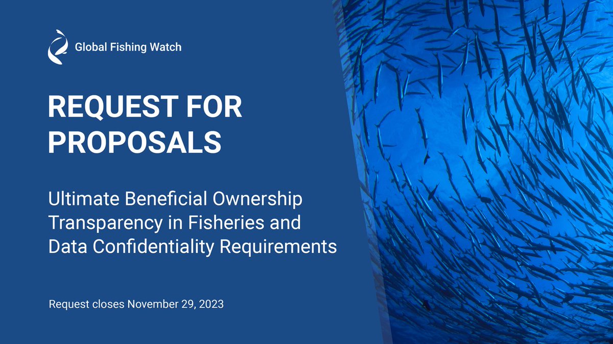⌛ A new opportunity awaits!

📊 We're issuing an open call for proposals to conduct a legal review of data confidentiality requirements and determine how these apply to ultimate beneficial ownership data in the fisheries sector.

🌐 Apply here: bitly.ws/Zh6Z