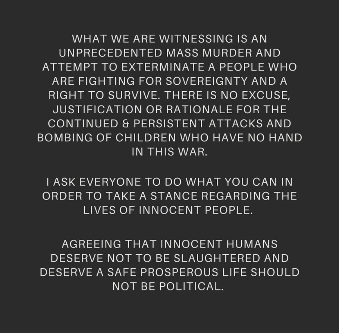 SWCRAVE's tweet photo. #SummerWalker (@IAMSUMMERWALKER) with a statement. #FreePalestine https://t.co/4KneILoEQj
