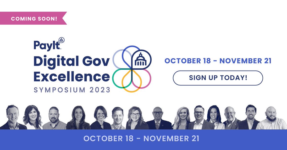 PayIt is hosting a series of webinars to help local government agencies exceed their digital transformation goals.

Register now for the Digital Government Excellence Symposium to save your seat for the next episode! 👉 payitgov.com/resource/2023-…

<a href="/payitgov/">PayIt</a> #smartcity #localgov