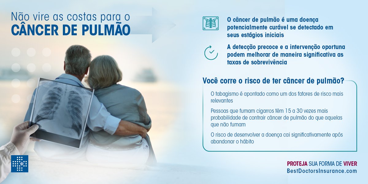 No le des la espalda al cáncer de pulmón

Don’t turn your back on lung cancer

Não vire as costas para o Câncer de Pulmão

#bestdoctorsinsurance #bdi