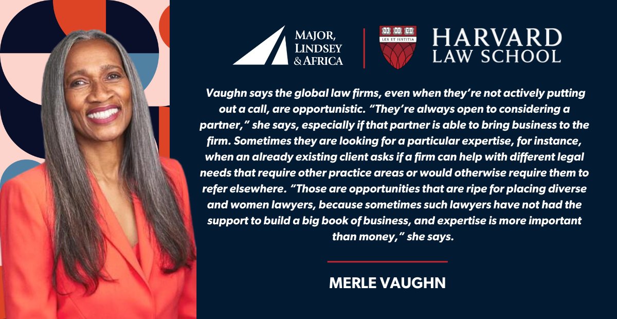 Whether or not a firm is actively looking to hire, @MerleVaughn emphasizes the fact that firms will be open to hiring if the opportunity presents itself with @HLS_CLP bit.ly/46XYiWj #lawfirm #legalrecruiting #DEI #MLAGlobal