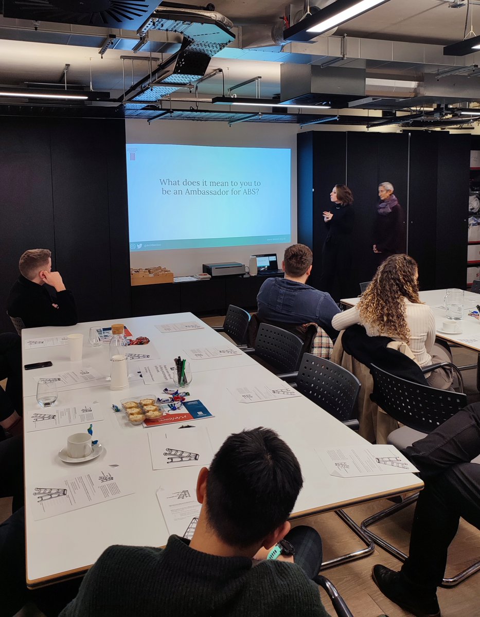 The ABS London Ambassadors Evening is happening now! 

Our great London Ambassadors are at @TateHindle to share exciting updates from the past year, connect with our Team and discuss plans for 2024.

Your commitment to our mission drives our success. Thank you, #ABSAmbassadors 🙏