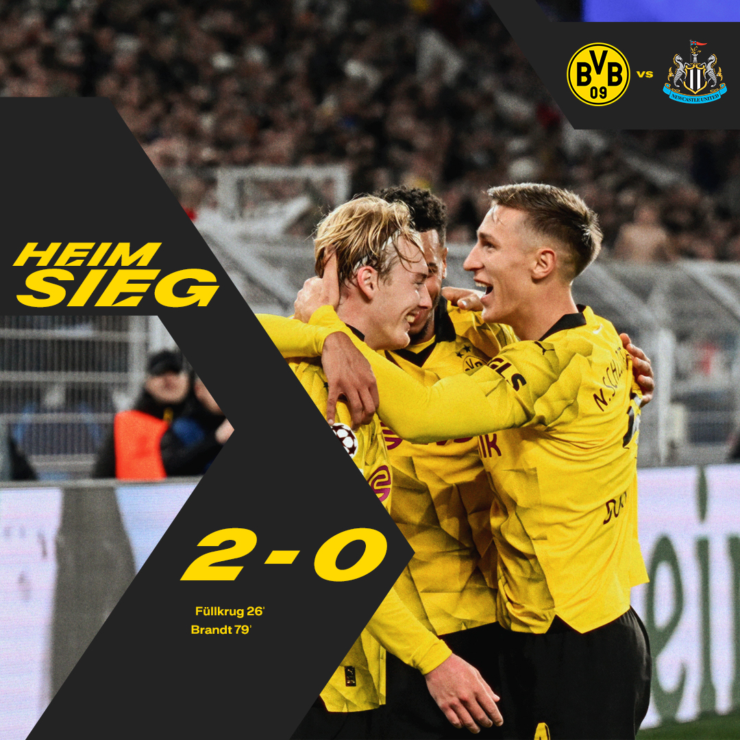 BVB's tweet photo. 90' GANZ wichtiger Heimsieg! 

#BVBNEW 2:0 https://t.co/sT0u0twnTn
