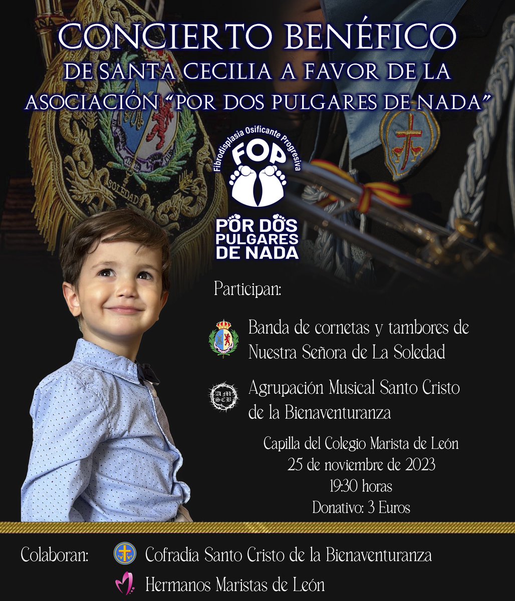 SCBleon's tweet photo. 𝐂𝐨𝐧𝐜𝐢𝐞𝐫𝐭𝐨 𝐁𝐞𝐧𝐞́𝐟𝐢𝐜𝐨 𝐝𝐞 𝐒𝐚𝐧𝐭𝐚 𝐂𝐞𝐜𝐢𝐥𝐢𝐚
🗓️ 25 de noviembre 2023
🕒 A las 19:30 horas
📍Capilla del Colegio Marista San José de León https://t.co/7JlStvtyo2