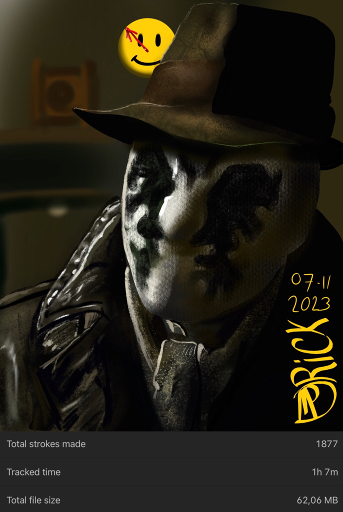 karickaturen.nl/wp-content/upl…
#Rorschach #watchmen nov 8 20.30  #paramountnetwork #handdrawn #procreate 1 hour 7 mins