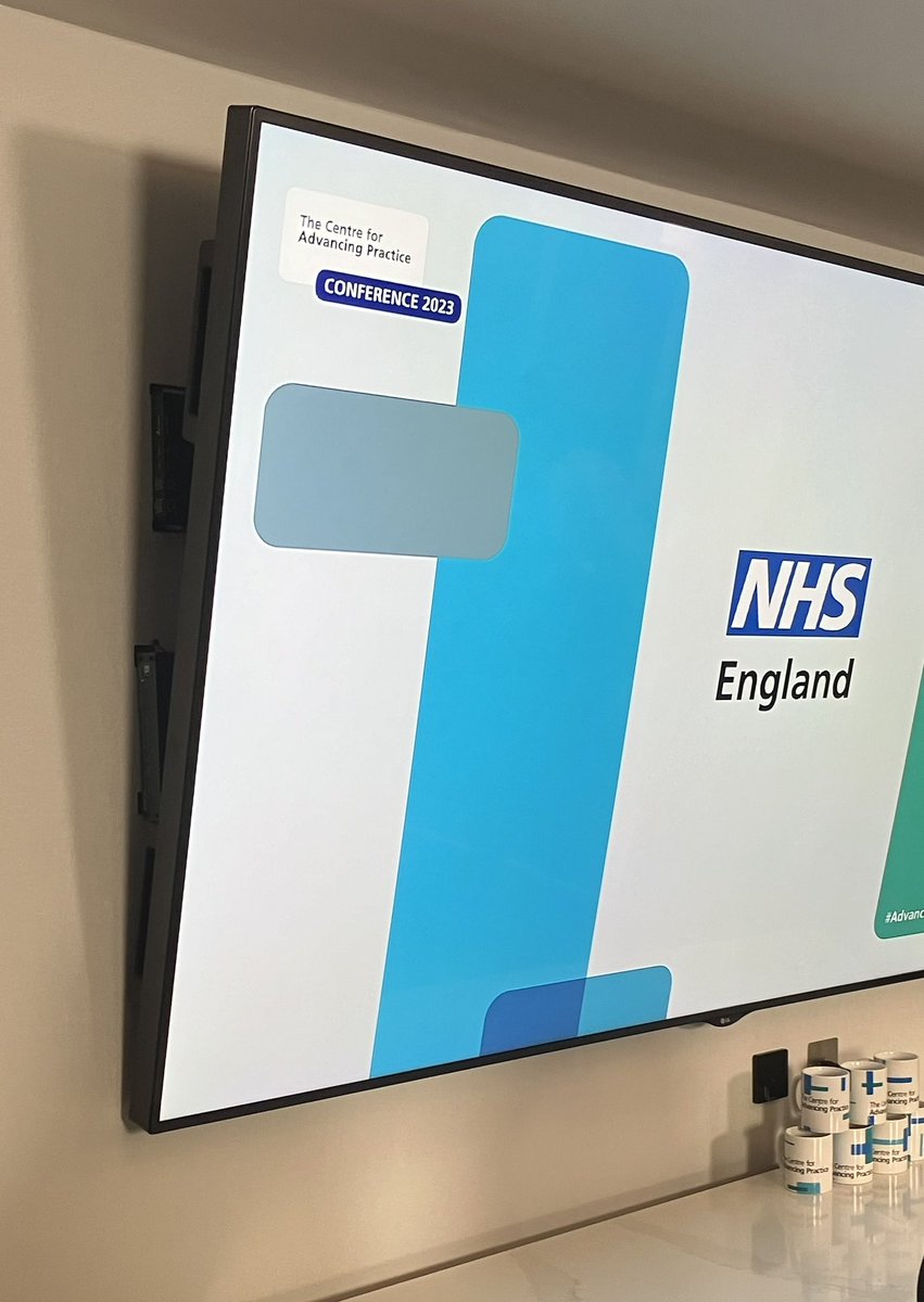 cn150's tweet image. We’re all set up for the @NHSE_WTE Centre for Advancing Practice #AdvancedPractice2023 Conference here in #Birmingham 🎥 - looking forward to seeing you all tomorrow ☑️