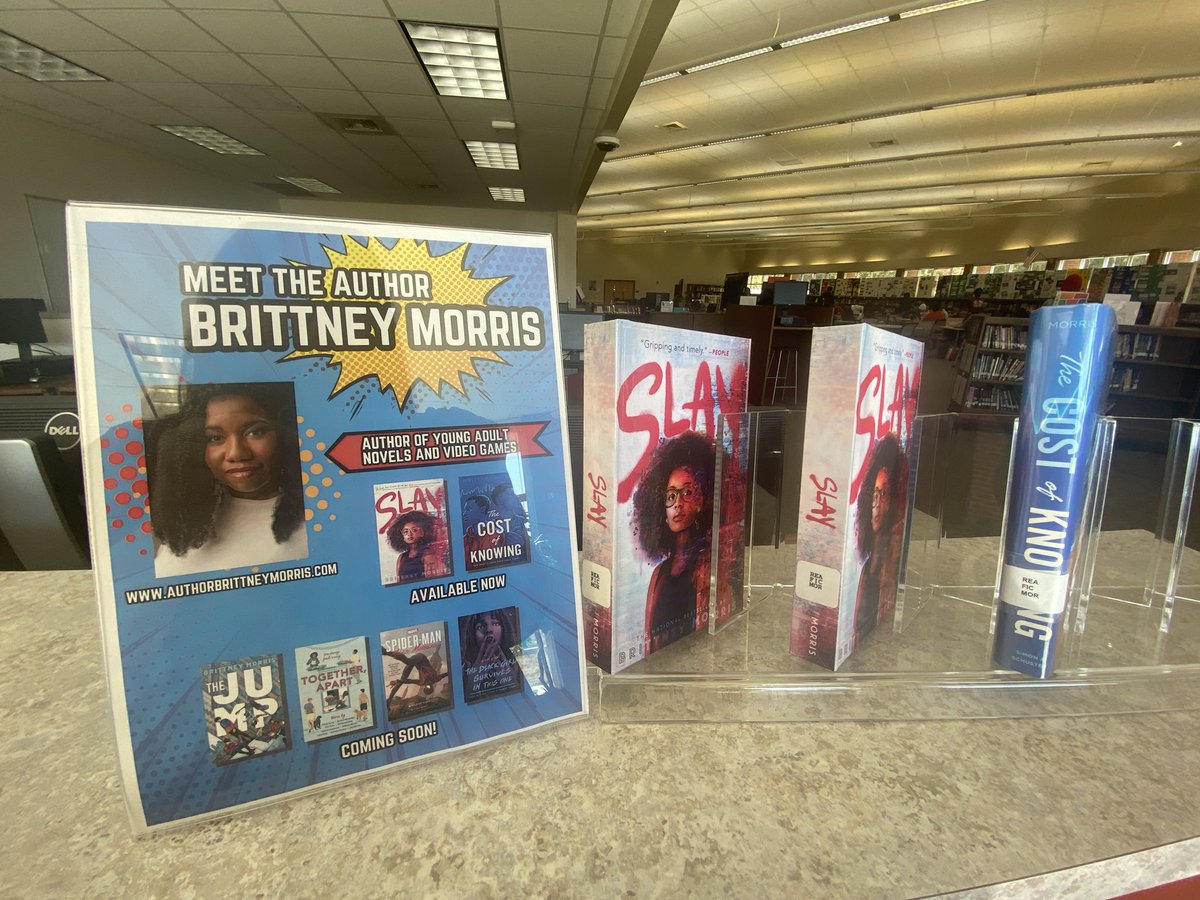 rchlmc's tweet image. Today was our virtual visit with author @BrittneyMMorris and she. was. AMAZING. So grateful that our @SGHSStorm students got to meet and engage with her. Huge thanks to @NCSLMA for this gift! #GCSLibrariesEngage