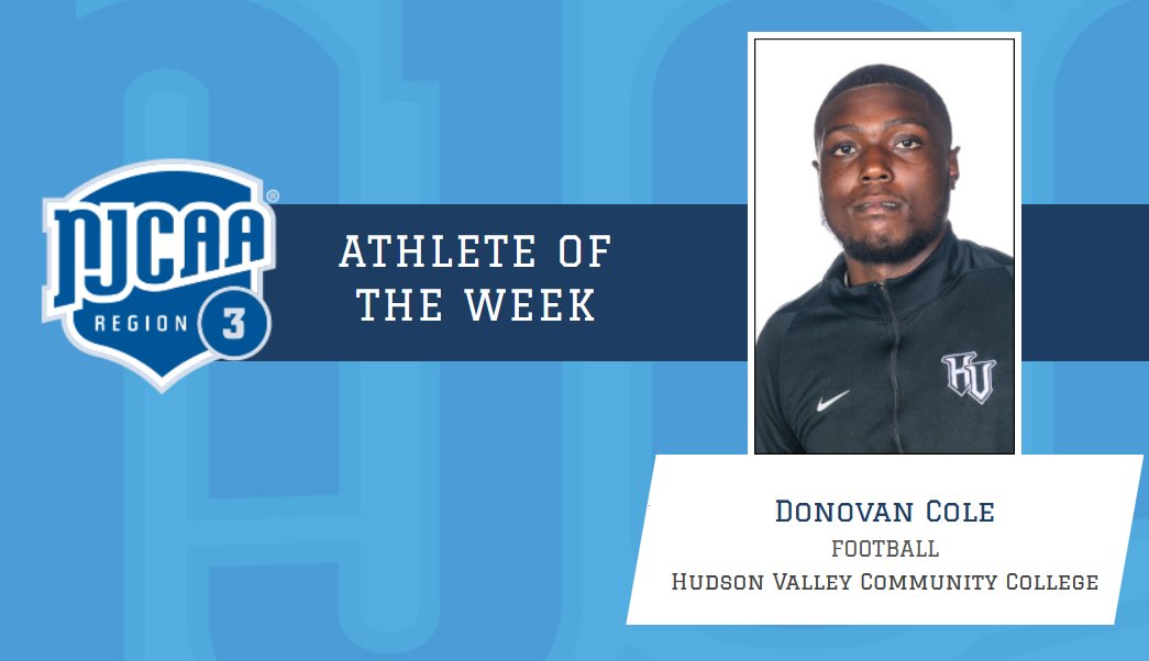 NJCAAReg3's tweet image. Hudson Valley CC's Donovan Cole named @NJCAAReg3 Athlete of the Week

njcaaregion3.org/aotw/2023-24/f…