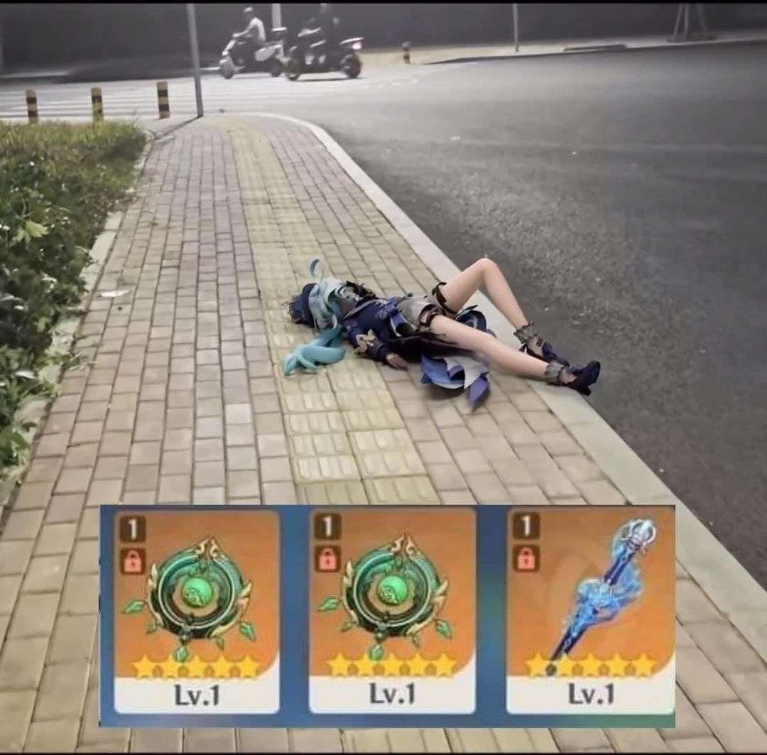 [原神] 抽武器而倒地的芙寧娜