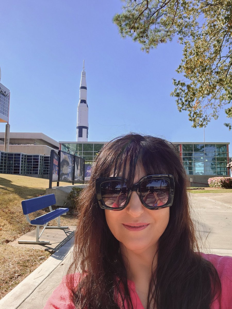 Just a girl and her Saturn V. 
#NASA #Apollo #SaturnV #astronauts #moonshot #rocket #Huntsville #USspaceandrocketcenter