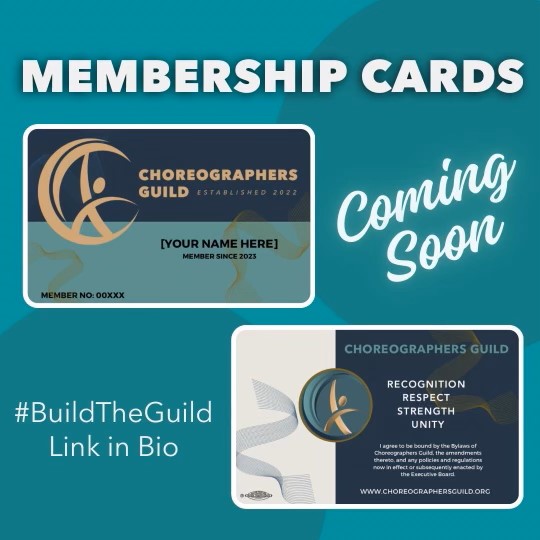 Choreographers Guild (@choreo_guild) on Twitter photo We’re about  to do our first printing of membership cards! Thanks to all of our  members who have been patiently waiting for these. There's still time to join to be part of the first printing. We’re about  to do our first printing of membership cards! Thanks to all of our  members who have been patiently waiting for these. There's still time to join to be part of the first printing.