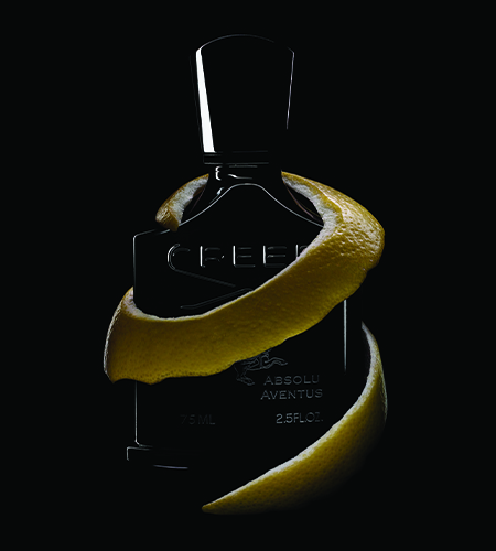 Absolu Aventus. A limited-edition fragrance incorporating the vivifying energy of grapefruit and pineapple with smoky Haitian vetiver for a dazzling exploration of freshness. Now available at Creed at The Shops at Crystals.