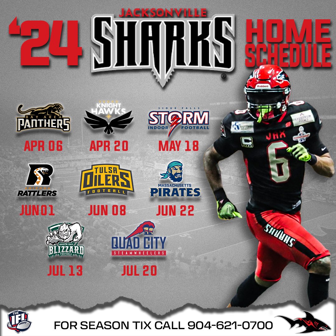 Jacksonville Sharks Schedule 2024 Jane Roanna