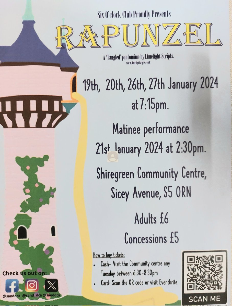 Pantomime tickets go on sale on Saturday. 🎬🎉
Come to our Christmas Fayre on Saturday to avoid paying online booking fee!
Please note, we only accept cash.

(Tickets are also on sale every Tuesday night 6pm - 8:30pm).