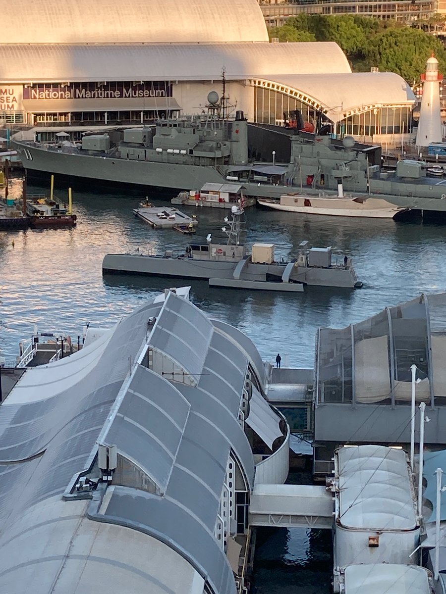 brucebrookings's tweet photo. Watching the latest American UUV sail into Darling Harbor for the Indo-Pacific Maritime Exhibition and Seapower conference https://t.co/8BUQcfzH6F