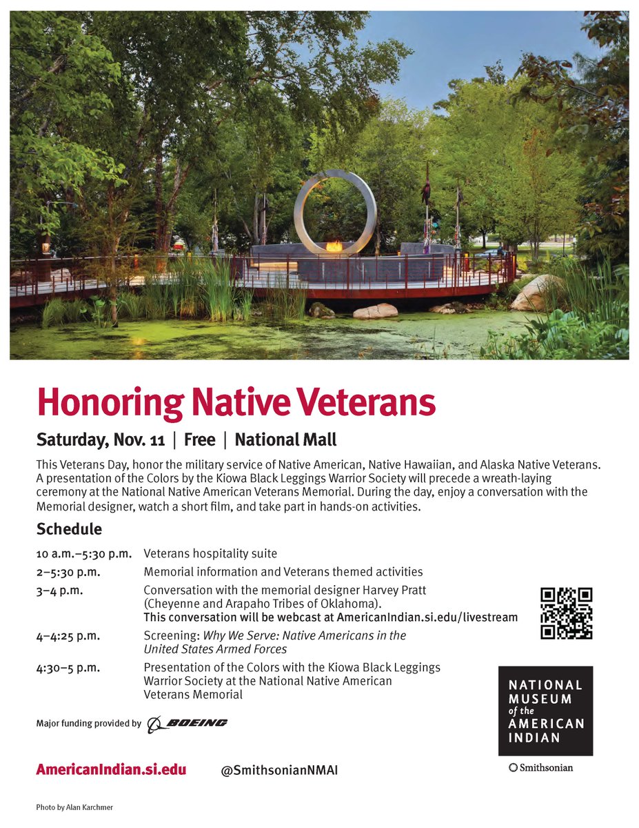 Yocha Dehe Wintun Nation (@yochadehewn) on Twitter photo Happy Veteran’s Day! Follow <a href="/SmithsonianNMAI/">National Museum of the American Indian</a> for a special ceremony today recognizing and honoring Native American Veterans. Happy Veteran’s Day! Follow <a href="/SmithsonianNMAI/">National Museum of the American Indian</a> for a special ceremony today recognizing and honoring Native American Veterans.