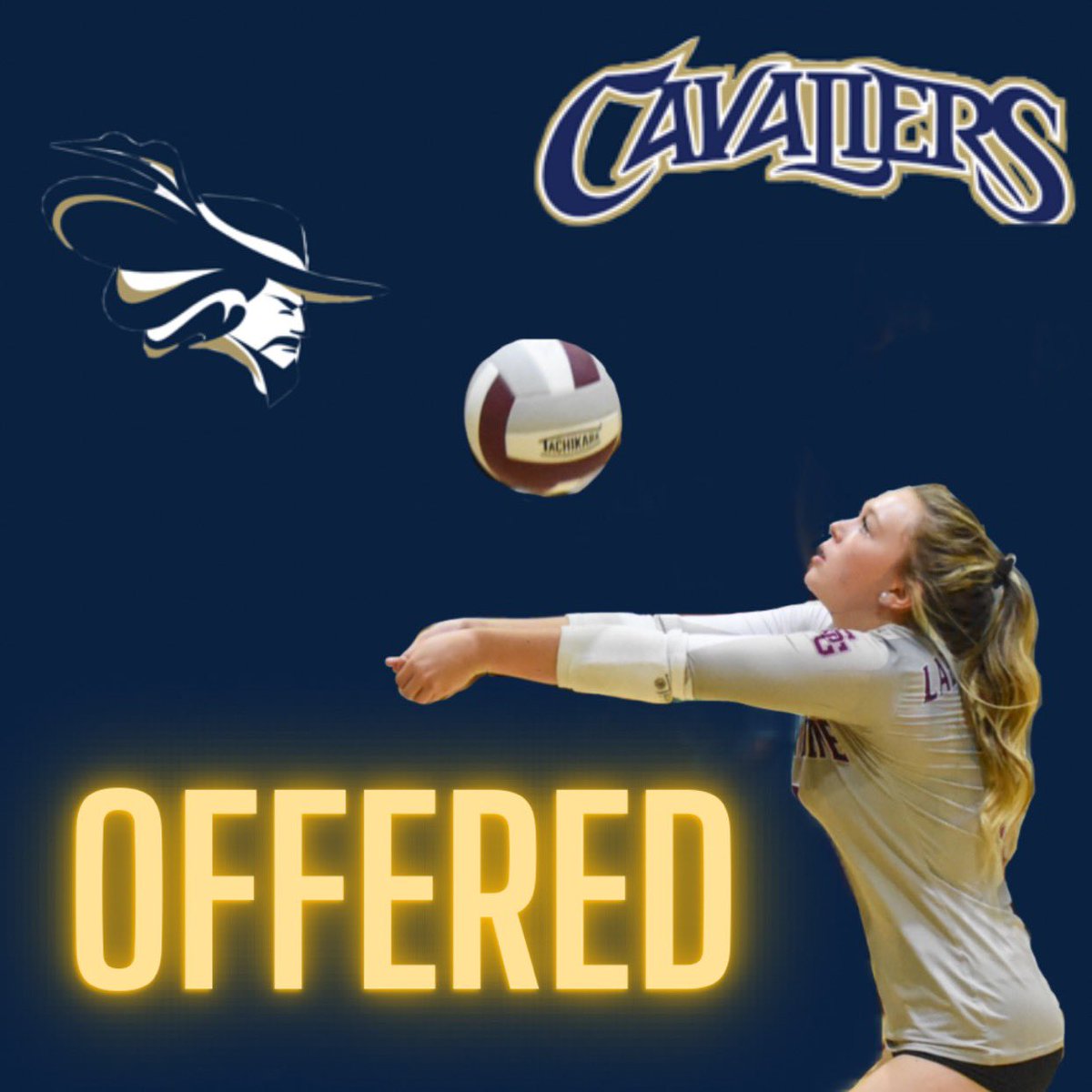 I am so very blessed to receive an offer to continue my volleyball career at Montreat College! #gocavs 💙💛