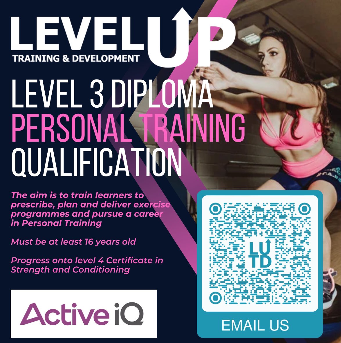 We offer flexible payments on all of our <a href="/Active__IQ/">Active IQ</a> courses as well as flexible learning. 

If you are an employer and looking to up-skill staff we can put a course on to suit your needs. 

leveluptraininganddevelopment.com