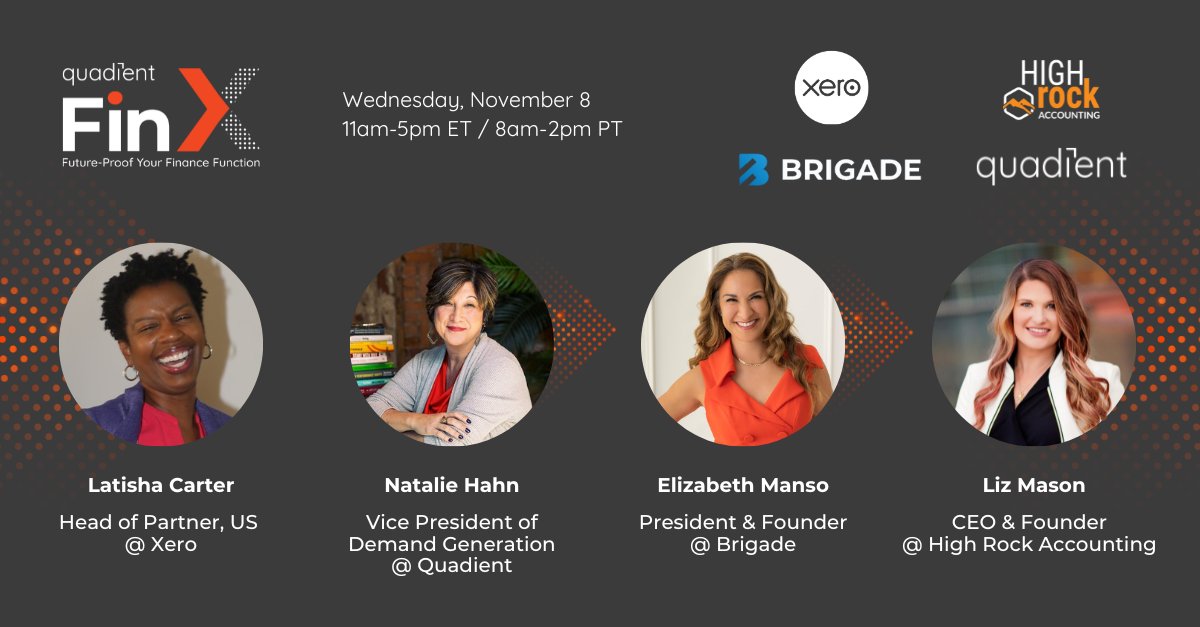 🎉 Exciting News! Our CEO <a href="/LizzyNorMa/">Liz Mason</a> is taking the stage at the Quadient FinX event, and you won't want to miss it. Join us on Wed November 8 at 3pm ET for an insightful talk on the future of finance and fintech.

🌐 Register here: tinyurl.com/mthr56ay

Don't miss out on this