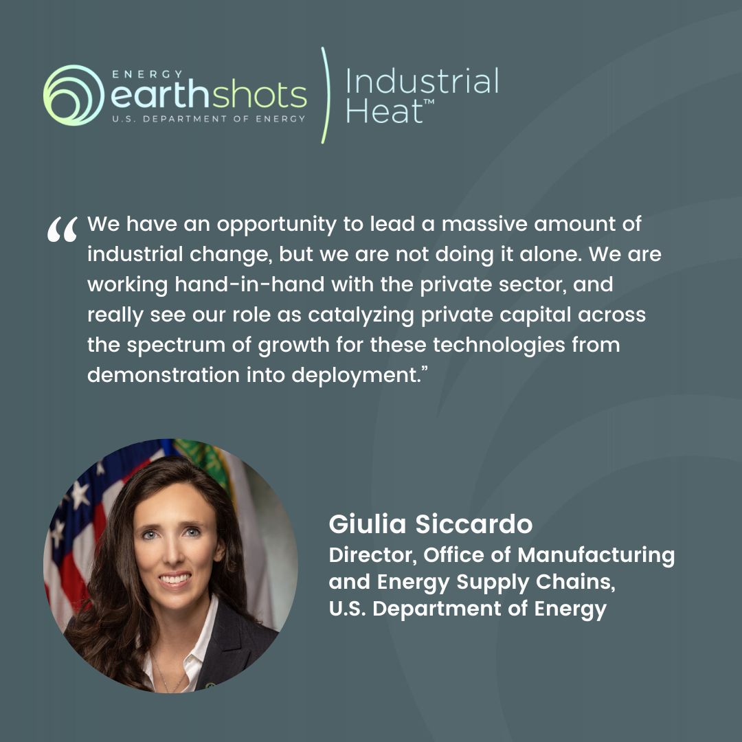 eeregov's tweet image. The #IndustrialHeatShot Summit featured speakers from across the government and private sector, where they announced the opportunities we have to #decarbonize our industrial sector and reduce energy use.

Here are a few highlights: energy.gov/eere/industria…

#FearlessInnovation