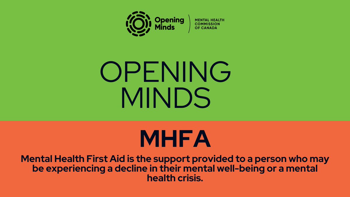 We have news that requires your attention! From now on, you will be able to find all the information and latest news concerning our #MHFAca program by following our new Opening Minds LinkedIn page. It's focused on reducing stigma related to mental illness bit.ly/3slj1Eo